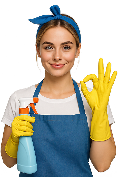 Friendly cleaning professional giving an OK sign in Black Forest, CO.